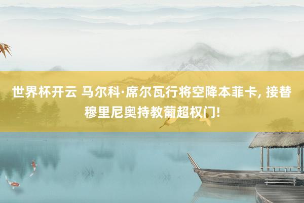 世界杯开云 马尔科·席尔瓦行将空降本菲卡， 接替穆里尼奥持教葡超权门!